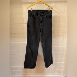 Denim Forum The Farrah black wide leg jeans